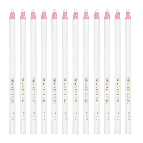 STOBOK Peel China Marker Abziehen: Fettstifte Bleistift Buntstifte Zeichnen von Wachsstiften für Holzglaskleidungsstücke Metallstoffe Porzellan Film Papier Weiß 12Pcs von STOBOK