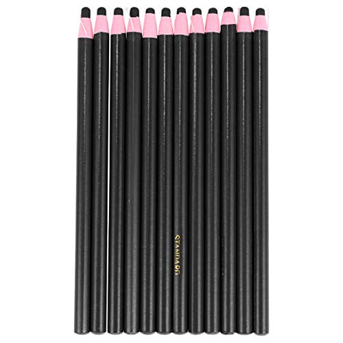 STOBOK Wax Marker Pencil 1 Box Abziehbare Fettstifte Buntstifte Marker Fettwachsstifte Wachsmalstifte N?hmarker für Kinder ( Schwarz ) Nähmaschinenstift von STOBOK