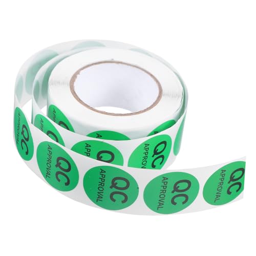 STOBOK 1 Rolle Aufkleber Mit Qualitätsprüfetikett Klebetestetiketten Lagerzubehör Qualitätstestaufkleber Versand Qc -etiketten Testetikett Für Qc Green Aufkleber Aus Kupferpapier STOBOK 1 Rolle Aufkleber Mit Qualitätsprüfetikett Klebetestetiketten Lagerzubehör Qualitätstestaufkleber Versand Qc -etiketten Testetikett Für Qc Green Aufkleber Aus Kupferpapier von STOBOK