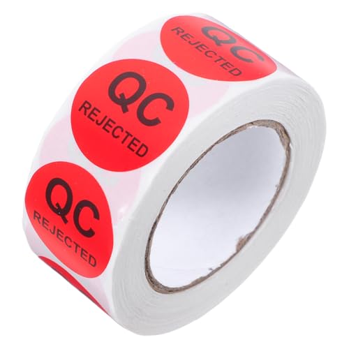 STOBOK 1 Rolle Aufkleber Mit Qualitätsprüfetikett Lagerhause Qc -aufkleber Qualitätsprüfetiketten Qc-etiketten Qc -abziehbilder Prüfplaketten Testetikett Aufkleber Aus Kupferpapier Rot STOBOK 1 Rolle Aufkleber Mit Qualitätsprüfetikett Lagerhause Qc -aufkleber Qualitätsprüfetiketten Qc-etiketten Qc -abziehbilder Prüfplaketten Testetikett Aufkleber Aus Kupferpapier Rot von STOBOK