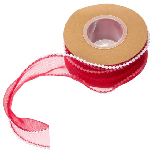 STOBOK 1 Rolle Blumenstrauß Verpackungsband wellig dekorativ Satinband Band Welle Hochzeitsdeko seidenband Paketband für den täglichen Gebrauch schneidbares Geschenkband Polyester rot STOBOK 1 Rolle Blumenstrauß Verpackungsband wellig dekorativ Satinband Band Welle Hochzeitsdeko seidenband Paketband für den täglichen Gebrauch schneidbares Geschenkband Polyester rot von STOBOK