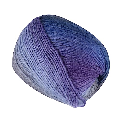 STOBOK 1 Rolle Garn für Handstricken Weiche Dicke für Schals Mützen Pullover und Decken DIY Strickmaterial Lila für Projekte und von STOBOK