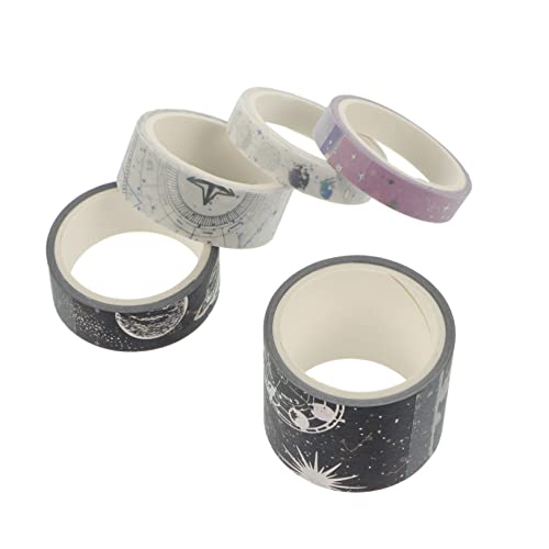 STOBOK 1 Rolle Handbuch Und Papierband Washi DIY Bastelband Dekoratives Washi Tape Planerband Klebeband DIY Basteln Washi Tape Mehrzweck Washi Tape DIY Klebeband Lila Japanisches Papier von STOBOK