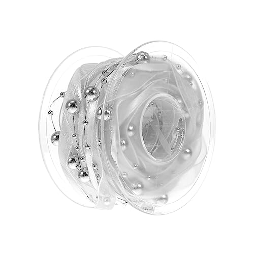 STOBOK 1 Rolle Perlenverziertes Band Perlenkette Selber Machen Blumenbanddekore Abschlussstraußband Weihnachtsgeschenkband Packband 60% Polyester Und 40% Kunststoff Weihnachten STOBOK 1 Rolle Perlenverziertes Band Perlenkette Selber Machen Blumenbanddekore Abschlussstraußband Weihnachtsgeschenkband Packband 60% Polyester Und 40% Kunststoff Weihnachten von STOBOK