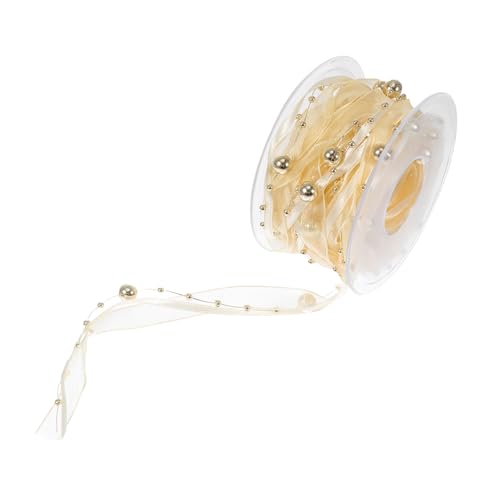 STOBOK 1 Rolle Band Für Blumenstrauß Perlenkette Geschenkband Bastelband Goldfarbe Elegante Dekorationen STOBOK 1 Rolle Band Für Blumenstrauß Perlenkette Geschenkband Bastelband Goldfarbe Elegante Dekorationen von STOBOK