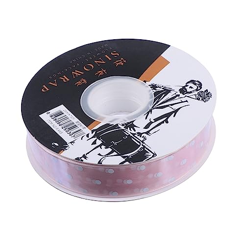 STOBOK 1 Rolle Polka Dot -Schneegarngürtel Hochzeitsdeko seidenband nettle Geschenkband für DIY eheringe ok Bänder für grünes Band Dekoration DIY Bastelband Verpackungsband Polyester Rosa STOBOK 1 Rolle Polka Dot -Schneegarngürtel Hochzeitsdeko seidenband nettle Geschenkband für DIY eheringe ok Bänder für grünes Band Dekoration DIY Bastelband Verpackungsband Polyester Rosa von STOBOK