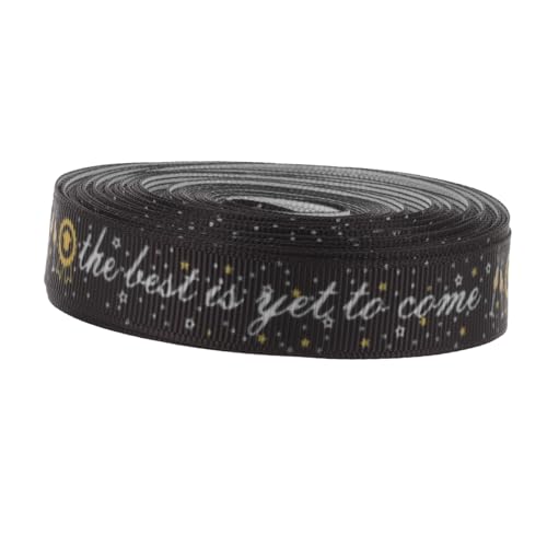STOBOK 1 Rolle Staffelungsband Schleife Abschluss Samtband Rosa Schwarzes Band Zum Einwickeln Eisstockschießen Groß Geschenkband Festivalband Diy Handwerk Machen Band Polyester von STOBOK