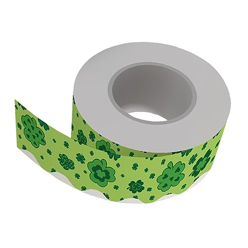 STOBOK 1 Rolle Tafel-pinnwand-aufkleber Dekorative Pinnwandumrandung Tafelrahmendekor Pinnwand Bordürendekor St Patricks Day Partydeko Bordürendekor Aus Kork Green Kupferplattenaufkleber von STOBOK