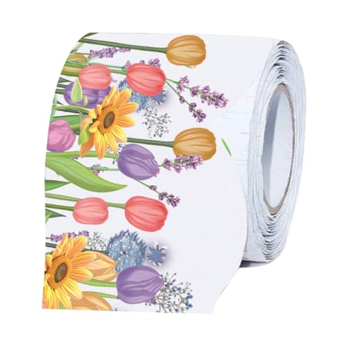 STOBOK 1 Rolle Tulpendekorpapier licht würfelunterlage gamingzimmer dekoration büro deko einhelll Tafelrandaufkleber Stilvoller Bordürenaufkleber Festival-Accessoires Festival-Bordüre STOBOK 1 Rolle Tulpendekorpapier licht würfelunterlage gamingzimmer dekoration büro deko einhelll Tafelrandaufkleber Stilvoller Bordürenaufkleber Festival-Accessoires Festival-Bordüre von STOBOK