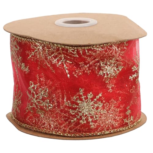 STOBOK 1 Rolle Weihnachtsband Gewebte Schleife Bänder für Handwerk Ripsband groß ribbon bandfeile dekoweihnachten dekobänder Bänder zum Basteln weihnachtsbaum dekoratives band Polyester STOBOK 1 Rolle Weihnachtsband Gewebte Schleife Bänder für Handwerk Ripsband groß ribbon bandfeile dekoweihnachten dekobänder Bänder zum Basteln weihnachtsbaum dekoratives band Polyester von STOBOK