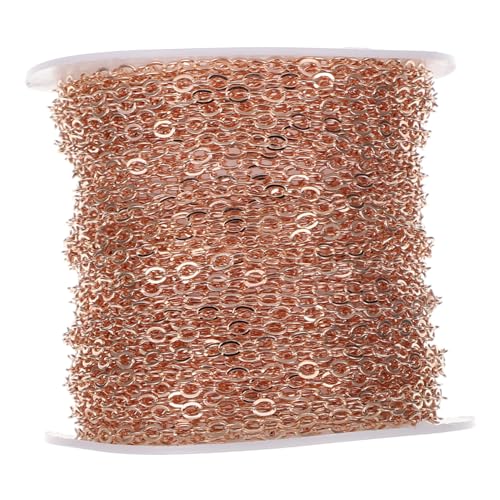 STOBOK 10 M Lange Kupferkette Zur Schmuckherstellung Glatte Kette Für Halsketten Und Armbänder STOBOK 10 M Lange Kupferkette Zur Schmuckherstellung Glatte Kette Für Halsketten Und Armbänder von STOBOK