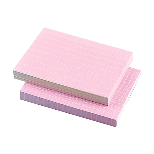 STOBOK 1 Satz Beachten Sie Eine Karteikarte Memo Karten Lernkarteikarten Index Cards Indexkarten Memo-karten Pastell Schreibwaren Schreiben Q Lernkarten Karteikartenpapiere Rosa 150 Stück von STOBOK