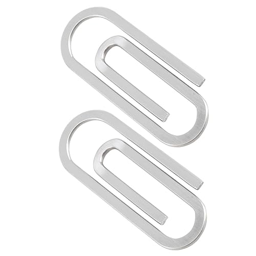STOBOK 1 Satz Büroklammer Inhaber Geldhalter-clip Zinke Geldclip -brieftasche Sieb Bookmark Geldumschläge Papierklammer Aus Edelstahl Rechnungen Fixieren Rostfreier Stahl Silver 2 Stück STOBOK 1 Satz Büroklammer Inhaber Geldhalter-clip Zinke Geldclip -brieftasche Sieb Bookmark Geldumschläge Papierklammer Aus Edelstahl Rechnungen Fixieren Rostfreier Stahl Silver 2 Stück von STOBOK