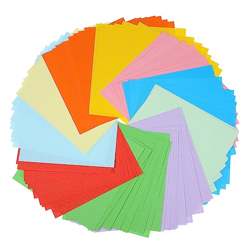 STOBOK 1 Satz Buntes Origami Bastelmaterial Für Crafts for Papierbasteln Farbpapier Zum Basteln Farbiges Baupapier Pastellkarton Für Kunst Origami-papiere Für 100 Blatt STOBOK 1 Satz Buntes Origami Bastelmaterial Für Crafts for Papierbasteln Farbpapier Zum Basteln Farbiges Baupapier Pastellkarton Für Kunst Origami-papiere Für 100 Blatt von STOBOK