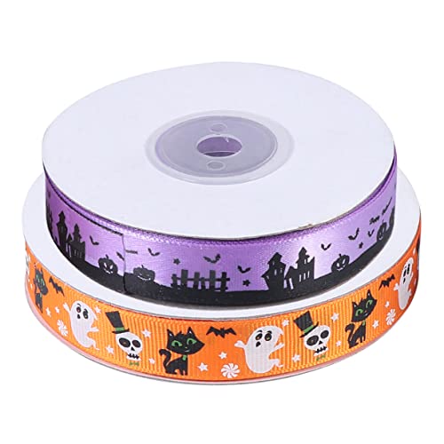 STOBOK 1 Satz Dekoratives Band Fallen Basteln Party Halloween-ripsband Schleife Geschenkband Halloween Halloweendekorationen Halloween -dekoration Geschenkbänder Polyester Orange 2 Stück STOBOK 1 Satz Dekoratives Band Fallen Basteln Party Halloween-ripsband Schleife Geschenkband Halloween Halloweendekorationen Halloween -dekoration Geschenkbänder Polyester Orange 2 Stück von STOBOK