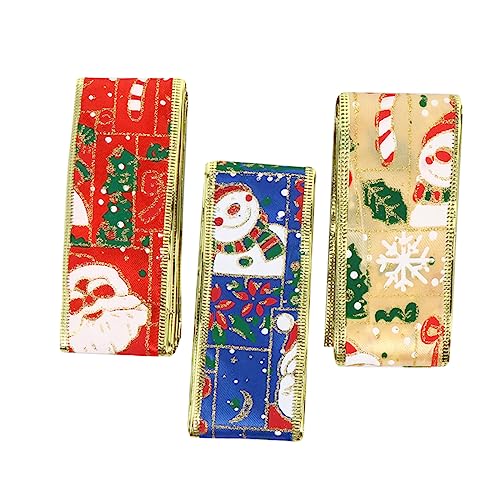 STOBOK 1 Satz Dekoratives Band Kariertes Weihnachtsband Weihnachtswickelband Weihnachtsdekorationen Dünn Weihnachtsbaumband Goldenes Geschenkband Sackleinenband Für Grün Polyester 3rollen STOBOK 1 Satz Dekoratives Band Kariertes Weihnachtsband Weihnachtswickelband Weihnachtsdekorationen Dünn Weihnachtsbaumband Goldenes Geschenkband Sackleinenband Für Grün Polyester 3rollen von STOBOK