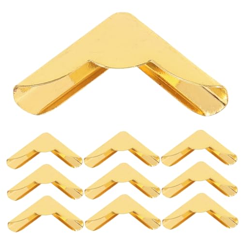 STOBOK 1 Satz Eckenzubehör Eckenschutz Bucheckenabdeckungen Scrapbooking Ecken Album Ecken Buchecken Dekoration Ordner Retro Metall Fotoecken Golden 10 Stück STOBOK 1 Satz Eckenzubehör Eckenschutz Bucheckenabdeckungen Scrapbooking Ecken Album Ecken Buchecken Dekoration Ordner Retro Metall Fotoecken Golden 10 Stück von STOBOK