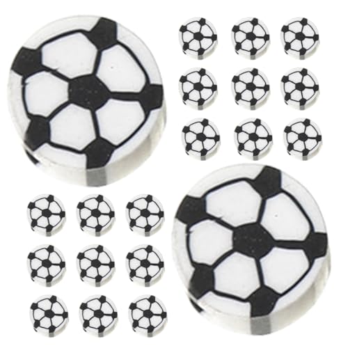 STOBOK 1 Satz Fußball-perlenmaterial Runde Perlen Für Schmuckherstellung Perlen Für Schmuckhersteller Bunt Bausatz Perlen Zum Thema Sport Lose Perlen Fußballperlen Polymer-ton 100 Stück STOBOK 1 Satz Fußball-perlenmaterial Runde Perlen Für Schmuckherstellung Perlen Für Schmuckhersteller Bunt Bausatz Perlen Zum Thema Sport Lose Perlen Fußballperlen Polymer-ton 100 Stück von STOBOK