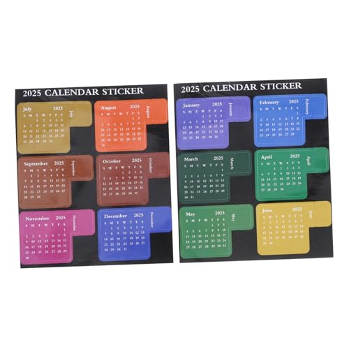 STOBOK Tear-planer-aufkleber Undatierte Monatliche Kalender-tab-aufkleber Für Planer-zubehör von STOBOK