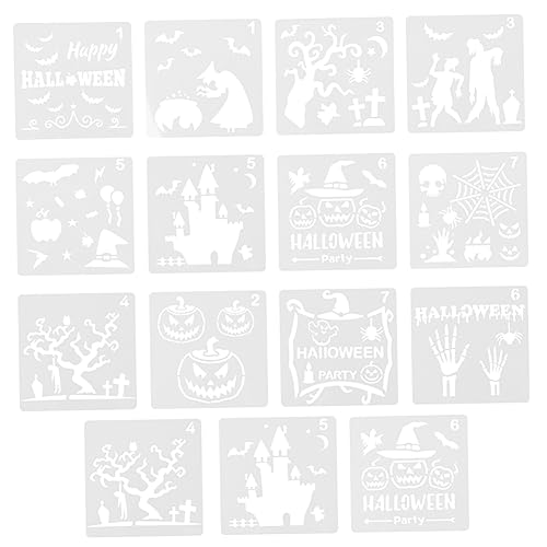 STOBOK 1 Satz Inkjet-vorlage Groß Schablonen Halloween-malvorlage Halloween-schablonen Halloween-vorlagen Zeichenschablonen Für Skelett Malen Fallen Beige Plastik 15 Stück STOBOK 1 Satz Inkjet-vorlage Groß Schablonen Halloween-malvorlage Halloween-schablonen Halloween-vorlagen Zeichenschablonen Für Skelett Malen Fallen Beige Plastik 15 Stück von STOBOK