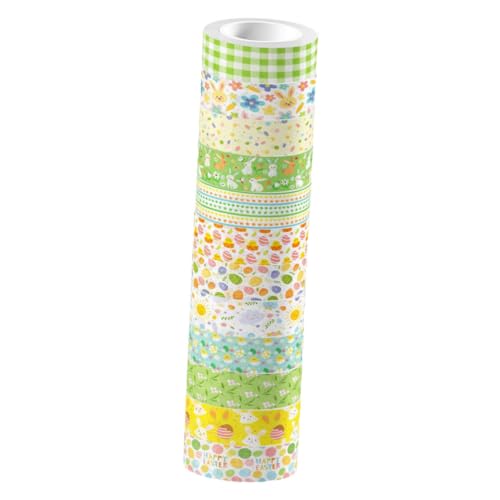 STOBOK 1 Satz Kaninchen Und Washi Tape Dekoration Mit Papierband Büro Dekoration Bürodekoration Klebeband Bastelst Scrapbooking Washi Tape Dekorative Klebebänder Washi-tape 12rollen von STOBOK