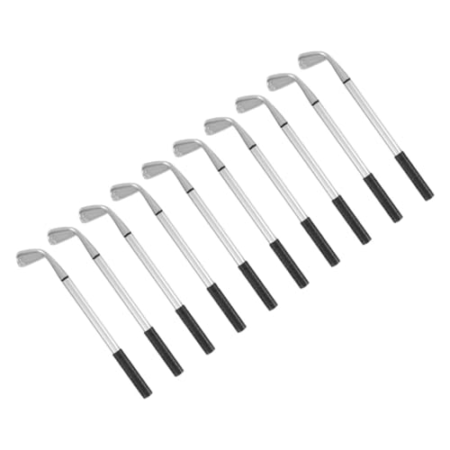STOBOK 1 Satz Kugelschreiber Für Den Schreibtisch Tagebuchstifte Süße Stifte Bucket-golfspiel Büro-kugelschreiber Stifte Für Golf-kugelschreiber Aus Metall Golfstift Pp 10 Stück von STOBOK