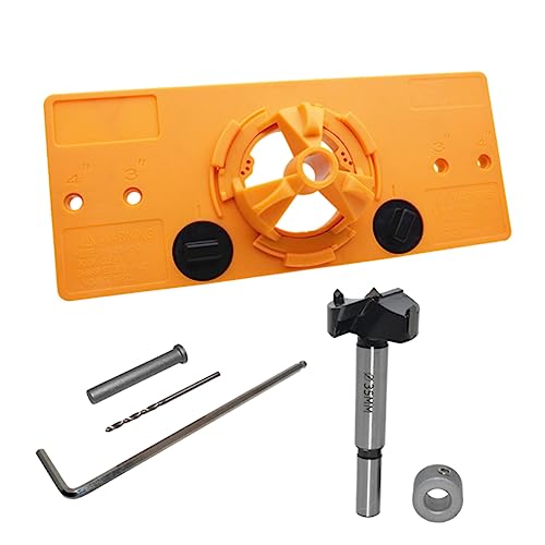 STOBOK 1 Satz Locator-toolkit Führung Diy Holzbearbeitungswerkzeug Bohranleitung Scharnier Bohren Loch Schlüssel Hole Punch Tool Klemmbausteine Scharniere Abs Orange von STOBOK