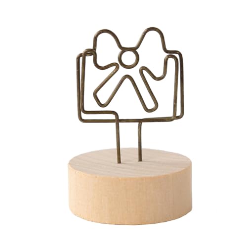 STOBOK 1 Satz Nachrichtenkasten Aus Holz Bürodekorationen Office Desk Accessories Tischzubehör Office Zubehör Büroartikel Tischhalter Bildhalter Dekorativer Halter Aus Holz 4 Stück von STOBOK