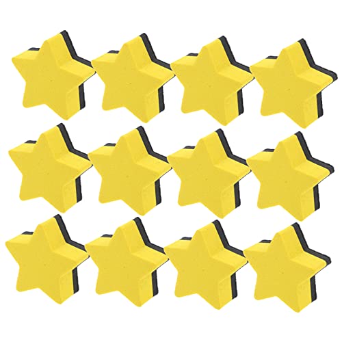 STOBOK 1 Satz Pentagramm-radiergummi Würfelunterlage Einhelll Trockene Radiergummis Magnetische Whiteboard-trockenlöscher Leichte Whiteboard-radierer Tragbare Whiteboard-löscher 12 Stück von STOBOK