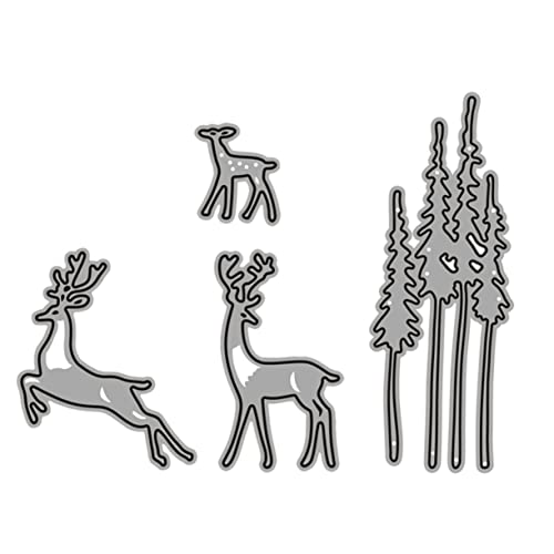 STOBOK 1 Satz Prägestempel Sterben Baumstanzungen Weihnachtsbaum Stanzformen Für Den Weihnachtsmann Weihnachtsmetall-stanzteile Weihnachtsstanzformen Silver Eisen 2 Stück von STOBOK