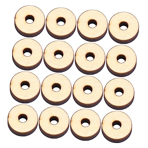 STOBOK 1 Satz Runder Holzchip Diy -handwerk Natürliche Runde Stöcke Zum Basteln Runden Holzuntersetzer Zum Basteln Hartholz Hohle Holzspäne Bambus 5er-packungen von STOBOK