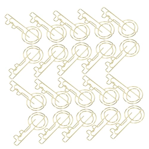 STOBOK 1 Satz Schlüssel-büroklammer Gold Klein Überlagerungspapierklammern Befestigungsclips Für Dokumente Lustige Papierclips Multi-gebrauchspapierclips Süße Büroklammern Metall 30 Stück STOBOK 1 Satz Schlüssel-büroklammer Gold Klein Überlagerungspapierklammern Befestigungsclips Für Dokumente Lustige Papierclips Multi-gebrauchspapierclips Süße Büroklammern Metall 30 Stück von STOBOK