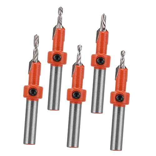 STOBOK 1 Satz Senkbohrer Senkerbohrer Holzbearbeitung Versenken Schalter Schlüssel Fase Countersink Kammernbohrer Hochgeschwindigkeitsstahl Orange 5 Stück STOBOK 1 Satz Senkbohrer Senkerbohrer Holzbearbeitung Versenken Schalter Schlüssel Fase Countersink Kammernbohrer Hochgeschwindigkeitsstahl Orange 5 Stück von STOBOK