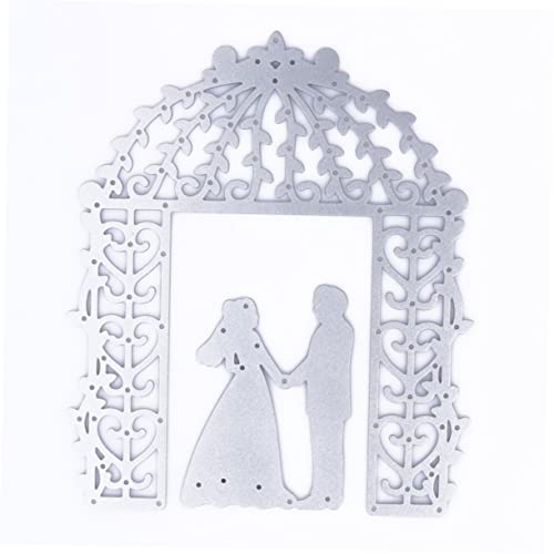 STOBOK 1 Satz Stanzformen Schneiden Hochzeitsdekoration Kartenherstellung Papier Hochzeit Stanzen Prägung Stanzteile Für Scrapbooking Präge Stirbt Hochzeitsstanzungen Silver 2 Stück von STOBOK