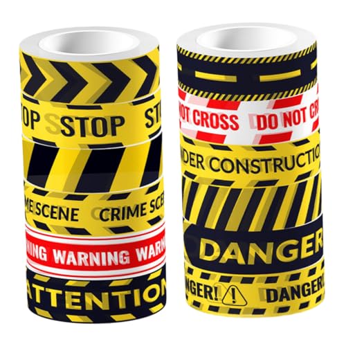 STOBOK 1 Satz Transparentes Klebeband Vorsicht Klebstoff Bodenmarkierungsband Uv Plakatband Warnung Sammelalbum Bastelband Diy-set Mit Warnband Aufkleber 12rollen STOBOK 1 Satz Transparentes Klebeband Vorsicht Klebstoff Bodenmarkierungsband Uv Plakatband Warnung Sammelalbum Bastelband Diy-set Mit Warnband Aufkleber 12rollen von STOBOK