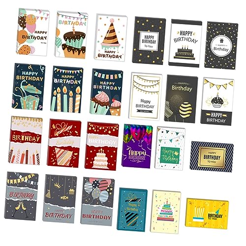 STOBOK 1 Set Weihnachtskarten Geburtstagszubehör Grußkarte Geburtstagsdekoration Geburtstagsaufkleber Süßes Briefpapier Pops Geburtstagskarte Happy Birthday Schild von STOBOK