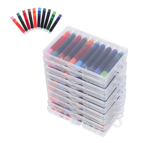 STOBOK 10 Boxen Austauschbare Tintenkapseln Stifte Tintennachfüllung Füllfederhalter Tinte Ersatzstift Tintenersatz Zubehör Stift Ersatzminen Schulbedarf Stiftminen Kunststoff STOBOK 10 Boxen Austauschbare Tintenkapseln Stifte Tintennachfüllung Füllfederhalter Tinte Ersatzstift Tintenersatz Zubehör Stift Ersatzminen Schulbedarf Stiftminen Kunststoff von STOBOK