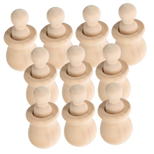 STOBOK 10 Satz Graffiti-Holzfigur Anbindung für Menschen unvollendet DIY Holzspielzeug Naturholz DIY Peg-Puppen leere Stiftpuppe Miniaturdekor hölzern Beige STOBOK 10 Satz Graffiti-Holzfigur Anbindung für Menschen unvollendet DIY Holzspielzeug Naturholz DIY Peg-Puppen leere Stiftpuppe Miniaturdekor hölzern Beige von STOBOK