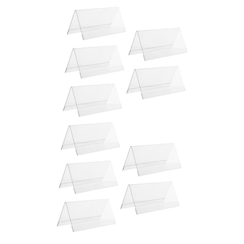 STOBOK 10 Stk Anzeigetafel acrylic stand school supplies Konferenz Transparenter Schilderhalter Etiketten Showregal transparente Namensschilder für Zelte Ausstellungsstand Karte Staffelei STOBOK 10 Stk Anzeigetafel acrylic stand school supplies Konferenz Transparenter Schilderhalter Etiketten Showregal transparente Namensschilder für Zelte Ausstellungsstand Karte Staffelei von STOBOK