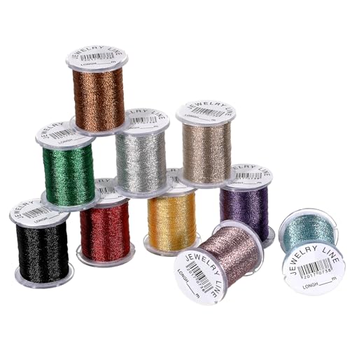 STOBOK 10 Stück Bunte Baumwoll Nylon Schnur Ideal Für Schmuckherstellung Bastelprojekte Makramee Und Näharbeiten Hochwertiger Flexibler Knotenfaden Für Kreative von STOBOK