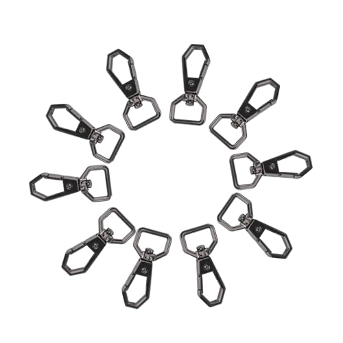 STOBOK 10 Stück Haken- und Verschlusszubehör Drehverschlüsse für Taschen schwenken pocket clip funky Schlüsselanhänger mit Drehverschluss Handtasche Schlüsselanhänger Legierung Black STOBOK 10 Stück Haken- und Verschlusszubehör Drehverschlüsse für Taschen schwenken pocket clip funky Schlüsselanhänger mit Drehverschluss Handtasche Schlüsselanhänger Legierung Black von STOBOK