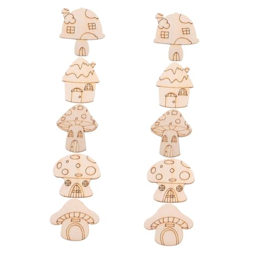 STOBOK 10 Stück Holzpilzscheiben Pilze Holzpilz Ornamente Pilz Zum Basteln Für Babys Holzpilz Für Holzklötze Zum Basteln Lustiges Pilz Basteln Khaki STOBOK 10 Stück Holzpilzscheiben Pilze Holzpilz Ornamente Pilz Zum Basteln Für Babys Holzpilz Für Holzklötze Zum Basteln Lustiges Pilz Basteln Khaki von STOBOK