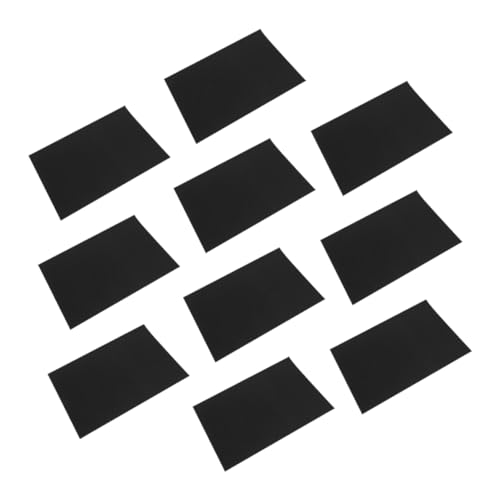 STOBOK 10 Stück Sandmalerei für Sandpapier zum Basteln Ölgemälde-Karton Ölmalpapier Schleifpapier für DIY -Projekte Zeichenpapierblock Hochzeitskartonpapier Black von STOBOK