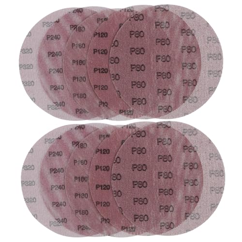 STOBOK 10 Stück Sandpapier Streugut runden Haken Trockenbau-Schleifgitter Unterlage Polieren Schleifpapierscheiben Klettschleifpapier Schleifen Aluminiumoxid Grey STOBOK 10 Stück Sandpapier Streugut runden Haken Trockenbau-Schleifgitter Unterlage Polieren Schleifpapierscheiben Klettschleifpapier Schleifen Aluminiumoxid Grey von STOBOK