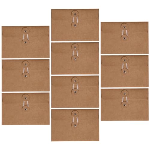 STOBOK 10 Stück Vorstellungsbeutel Umschlag Braut- Zu Karton Mailing Umschläge für Briefe Papierhüllkapsel -Tasche Umschläge für Hochzeitseinladungen Taschenumschläge Kraftpapier von STOBOK