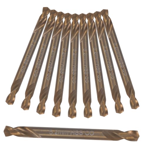 STOBOK 10 Stück bohren Twist metrisch Bohrer für Eisen gehärtete Metallbits Schnellbohrer Schlagbohrer Reibahle für Heimwerker Reibahle für Metall Kobaltstahl Golden STOBOK 10 Stück bohren Twist metrisch Bohrer für Eisen gehärtete Metallbits Schnellbohrer Schlagbohrer Reibahle für Heimwerker Reibahle für Metall Kobaltstahl Golden von STOBOK