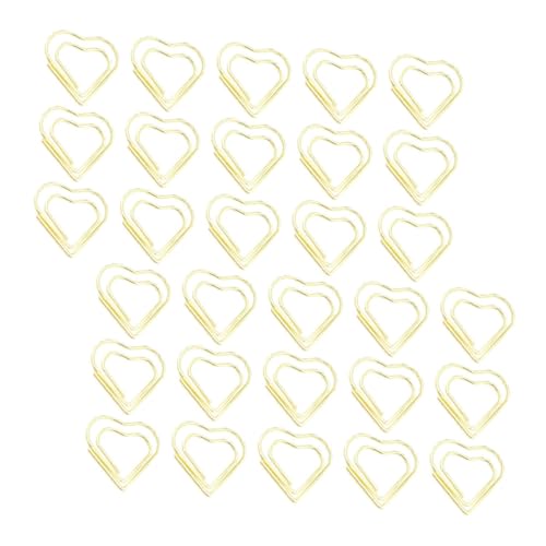 STOBOK 100 Stück Büroklammer Clip Dokumentieren Papier Office-dokumentenklammern Dokumentenklammern Aus Metall Kunsthandwerk Für Frauen Golden Rostfreier Stahl STOBOK 100 Stück Büroklammer Clip Dokumentieren Papier Office-dokumentenklammern Dokumentenklammern Aus Metall Kunsthandwerk Für Frauen Golden Rostfreier Stahl von STOBOK