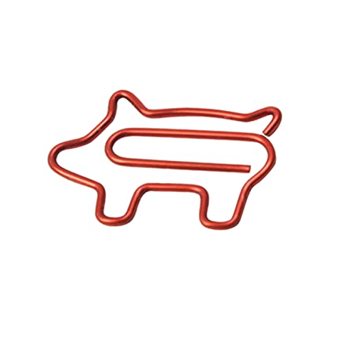 STOBOK 100 Stück Büroklammern Aus Metall – Schweine-design Büroklammer Entzückende Aktenklammer Für Schule Und Zuhause von STOBOK