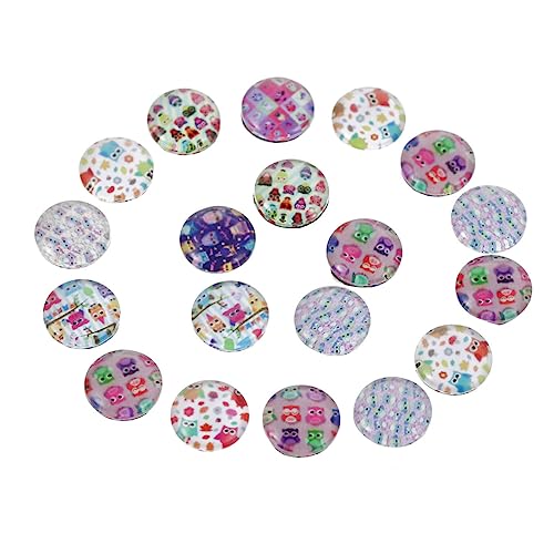 STOBOK 100 Stück Zeit-Edelstein-Patch glasscheiben glasmosaik schmuck machen DIY jewelry making supplies Halloween themed gemstone stickers Halloween-Glascabochon Glasfleck Schmuckzubehör von STOBOK