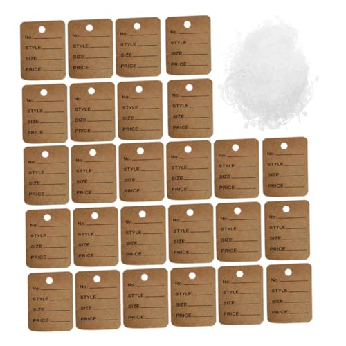STOBOK 1000 Stück Artikel-Tags Preisetiketten Set Kleideretiketten Vintage Preisschilder Preislabel Schmuckanhänger für die Preisgestaltung Größenetiketten für Kleidung Papier Khaki STOBOK 1000 Stück Artikel-Tags Preisetiketten Set Kleideretiketten Vintage Preisschilder Preislabel Schmuckanhänger für die Preisgestaltung Größenetiketten für Kleidung Papier Khaki von STOBOK